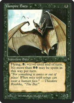 Vampire Bats 1x MtG ENGLISH Legends LEG PLAYED - Image 1