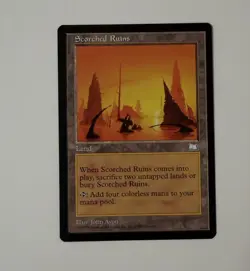 MTG Magic The Gathering Scorched Ruins Weatherlight LP - Image 1