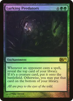 MTG FOIL Lurking Predators - Magic 2010 #190 - Image 1
