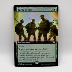 Magic The Gathering Turtle Power! 0275 Foil Secret Lair x TMNT Green Enchantment - Image 2