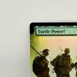 Magic The Gathering Turtle Power! 0275 Foil Secret Lair x TMNT Green Enchantment - Image 4