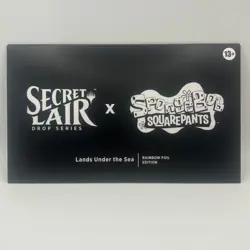 Magic the Gathering MTG Secret Lair SpongeBob Lands Under the Sea Foil Sealed - Image 1