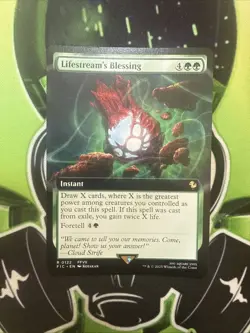 Lifestream's Blessing (Extended Art Rare) Final Fantasy Magic Mtg NM - Image 1