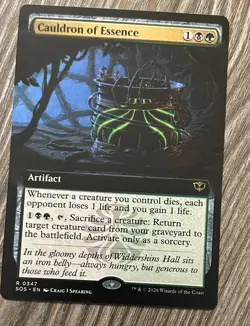 Cauldron of Essence - (Extended Art) Secrets of Strixhaven Regular - Mtg - Image 1
