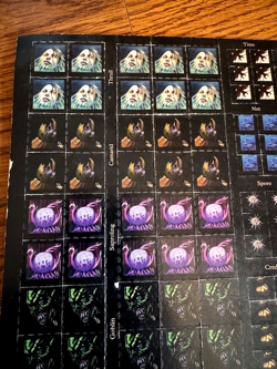 Vintage Magic The Gathering Fallen Empires Unpunched Token Counter Sheet WOTC - Image 4