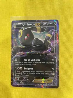 Umbreon EX 55/124 XY - Fates Collide Pokemon Card NM - Image 1