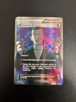 Pokemon TCG Giovanni’s Scheme 162/162 - BREAKthrough Full Art - MP - Image 1