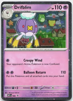 Drifblim 006 Holo Promo ME: Mega Evolution Promo Pokemon Near Mint - Image 1