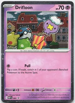 Drifloon 005 Holo Promo ME: Mega Evolution Promo Pokemon Near Mint - Image 1