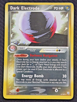 Pokemon Dark Electrode #4/109 Holo 2004 EX Team Rocket Returns - Image 1