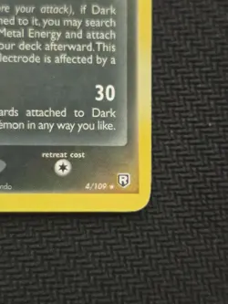 Pokemon Dark Electrode #4/109 Holo 2004 EX Team Rocket Returns - Image 5