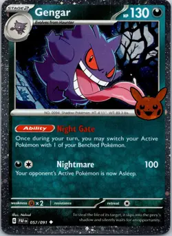 GENGAR (COSMOS HOLO) - 057/091 Holo Trick or Trade BOOster 2024 - POKEMON - Image 1