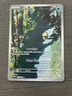 Pokemon Psyduck 175/165 Illustration Rare Full Art Holo 151 2023 - Image 2