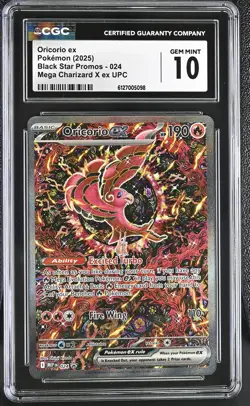 Oricorio ex 2025 Pokemon Black Star Promos CGC 10 #024 - Image 1