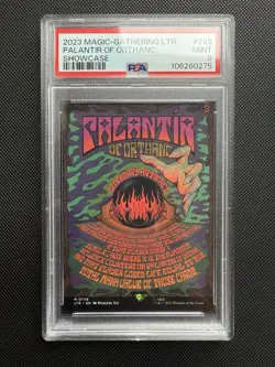 MTG 2023 Lord of the Rings Palantir of Orthanc Borderless Poster PSA 9 - Image 1