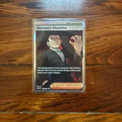 The Pokemon Company Giovanni's Charisma Full Art Ultra Rare Holo 197/165 SV151 - Image 1