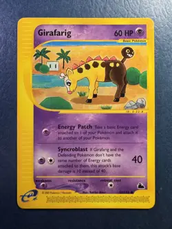 Pokemon TCG Girafarig 58/144 Skyridge Common NM - Image 1
