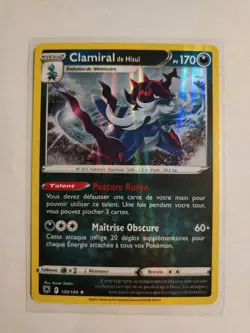 Carte Pokemon - Clamiral de Hisui Holographique 100/189 - Astres Radieux EB10 - Image 1