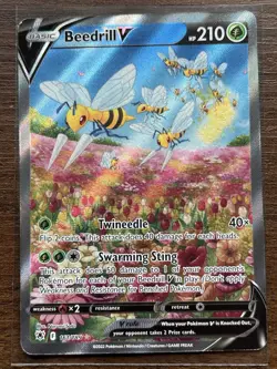 Beedrill V 161/189 Alt Art Astral Radiance Pokemon Full Art Ultra Rare - Image 1