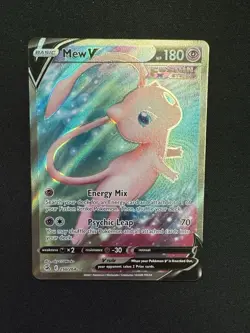 Mew V (Full Art) 250/264 Sword & Shield Pokemon Fusion Strike Holo Alternate Alt - Image 1