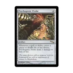 WOTC MtG Mirrodin Psychogenic Probe (R) (Foil) NM - Image 1