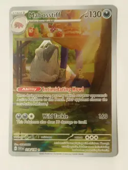 Pokemon Mabosstiff 218/198 Illustration Rare Holo Scarlet & Violet NM+ FREE SHIP - Image 2