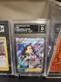 Pokemon TCG Marnie SWSH Black Star Promos SWSH121 Holo Promo.. GMA Gem Mint 10 - Image 1