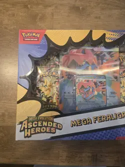 Pokemon TCG Mega Evolution Ascended Heroes Mega Feraligatr ex Box Factory Sealed - Image 3