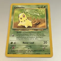 CHIKORITA POKEMON NEO GENESIS 54/111 COMMON HP UNLIMITED - Buy 3 Get 2 Free - Image 1