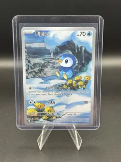 Piplup 098/094 - Illustration Rare - Pokemon TCG: Phantasmal Flames - NM - Image 1