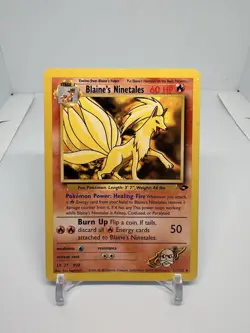 Blaine's Ninetales Pokemon TCG Gym Challenge 21/132 Unlimited Rare Regular HP - Image 1