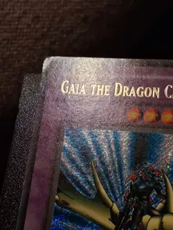 Yu-Gi-Oh LOB Gaia The Dragon Champion Ultra Secret Error + Holo Bleed MP - Image 2