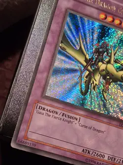 Yu-Gi-Oh LOB Gaia The Dragon Champion Ultra Secret Error + Holo Bleed MP - Image 5