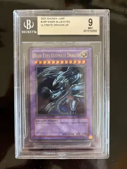 Yugioh Blue Eyes Ultimate Dragon JMP-EN005 BGS 9 Mint Ultra Rare - Image 1
