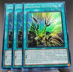 3x DoomZ Command "D.O.O.M.D.U.R.G." 1st Edition Super Rare DOOD-EN058 Yu-Gi-Oh! - Image 1
