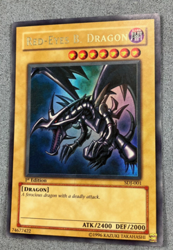 Red-Eyes B. Dragon NM Ultra Rare 1st Edition SDJ-001 Yugioh Starter Deck:Joey - Image 1
