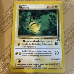 Pokemon Pikachu TCG Black Star Promos Card #27 NM - Image 1