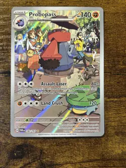 Pokemon TCG Probopass Twilight Masquerade Holo Illustartion Rare Card 182/167 - Image 1