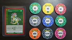 $9 Blowout! MetaZoo Kickstarter Chipco Poker Chips & WPT Promo Card - Set of 9 - Image 1