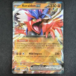 Pokemon TCG Koraidon ex 125/198 Scarlet & Violet Base Set Holo Ultra Rare Card - Image 1