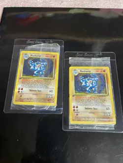 Pokemon 1st Edition Base Set Holo Machamp #8 Sealed Card Lot (4 Cards) - Image 4