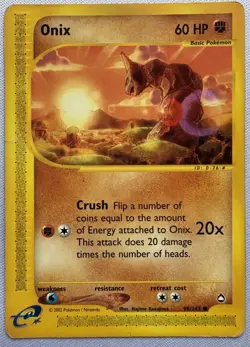 Pokemon Card - Onix Aquapolis 98/147 Common HP 60 - Image 1