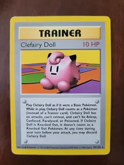 Clefairy Doll - 70/102 - Pokemon Base Set Unlimited Rare Card WOTC HP - Image 1