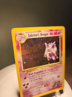 Sabrina's Gengar #14 Gym Heroes Holofoil Card Unlimited -MP - Image 3