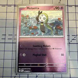 Meloetta Pokemon TCG Phantasmal Flames Card 040 Reverse Holo Common - Image 1