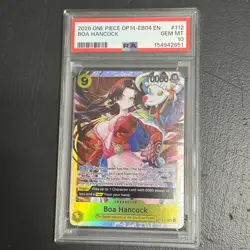 Boa Hancock OP14-112 SR The Azure Sea’s Seven One Piece Card Game English PSA 10 - Image 1