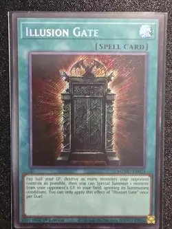 Yugioh Illusion Gate Spell Card Maze of Muertos MZMU-EN023 1st Edition Secret - Image 1