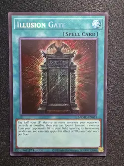 Yugioh Illusion Gate Spell Card Maze of Muertos MZMU-EN023 1st Edition Secret - Image 2