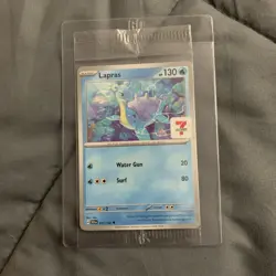 Lapras 7/11 Promo Card Pokemon Scarlet & Violet Stellar Crown Asia Exclusive - Image 1