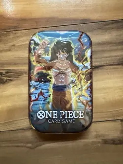 One Piece Card Game Tin Pack Set Vol. 1 -Monkey.D.Luffy - Image 1
